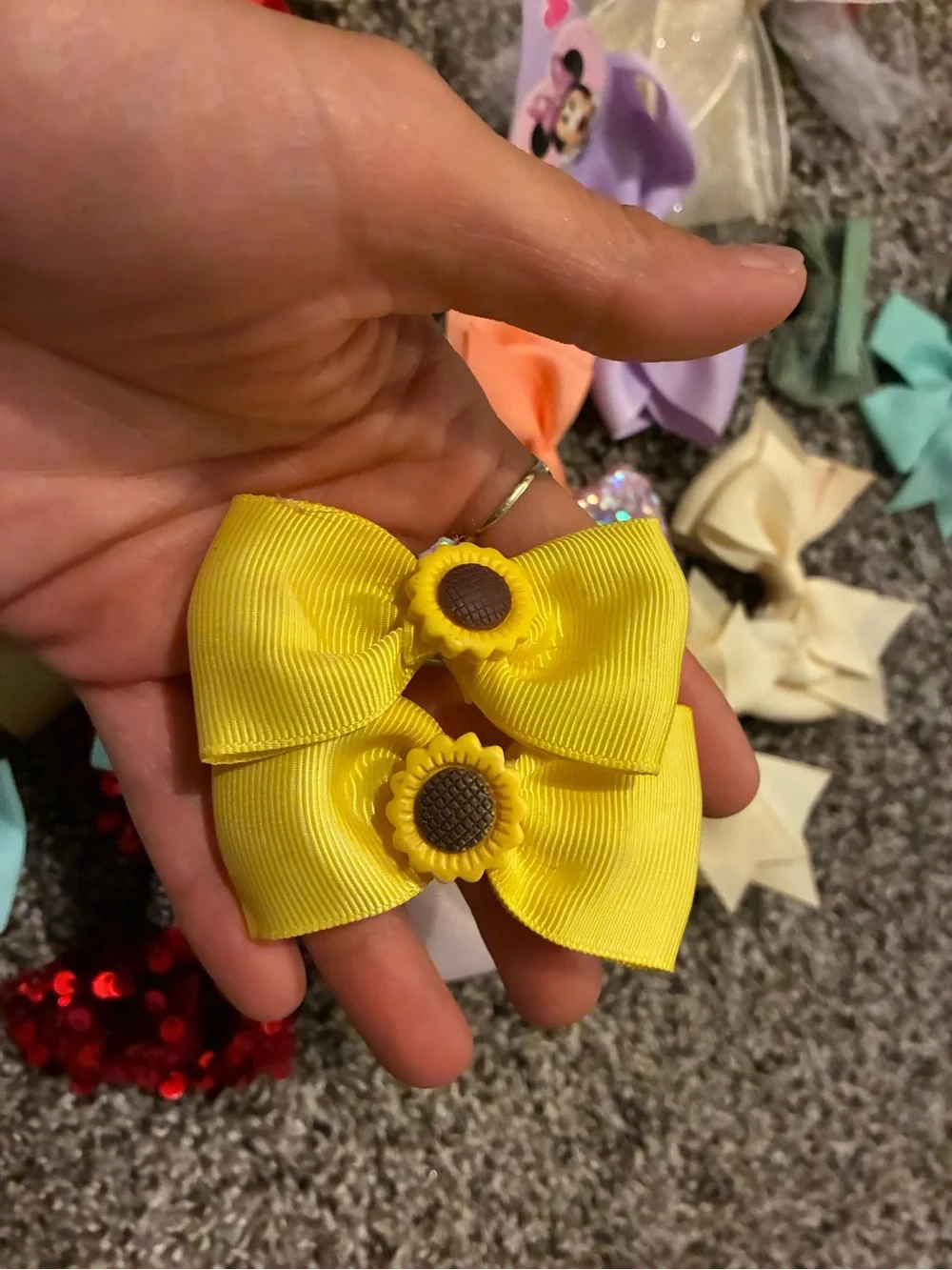 Kids Multi-Color Hair Bow Set -